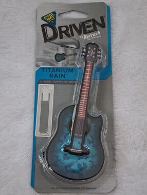 Refresh Driven Titanium Rain Guitar Air Freshener - Teal Blue